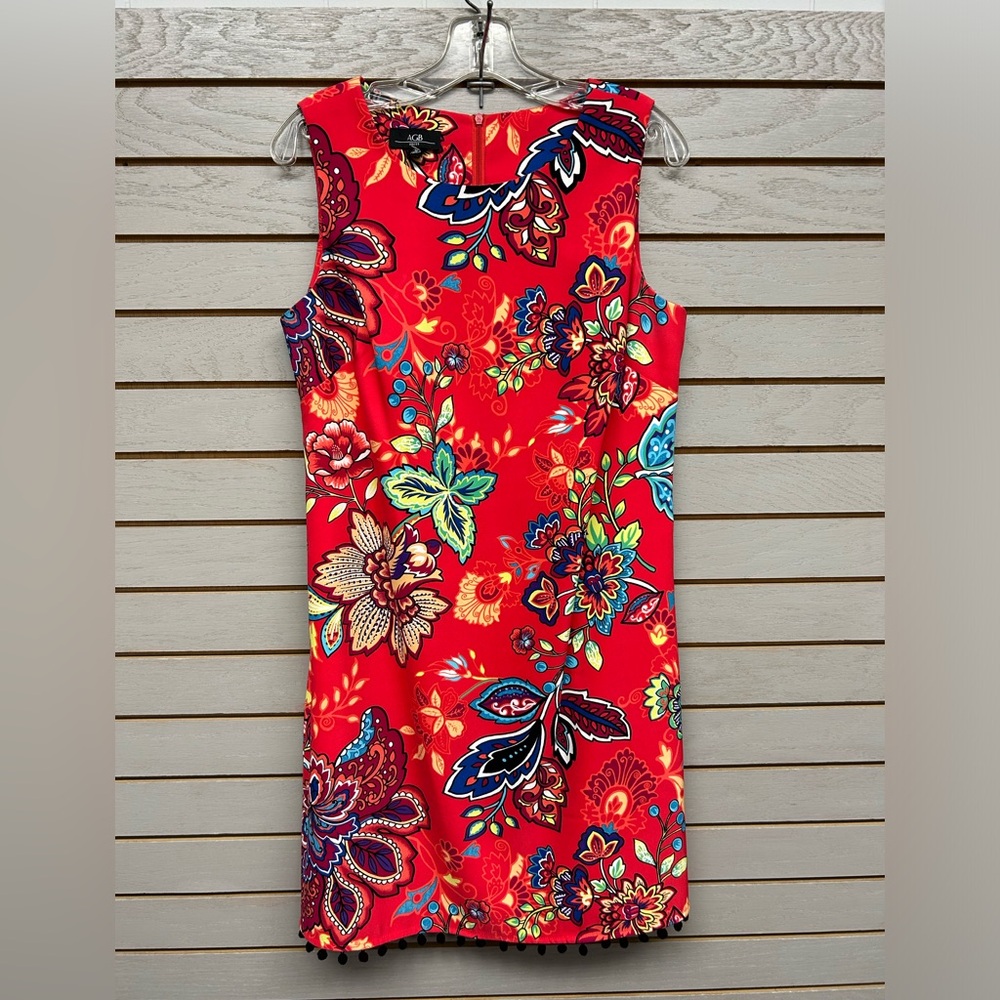 AGB Red Floral Mini Dress